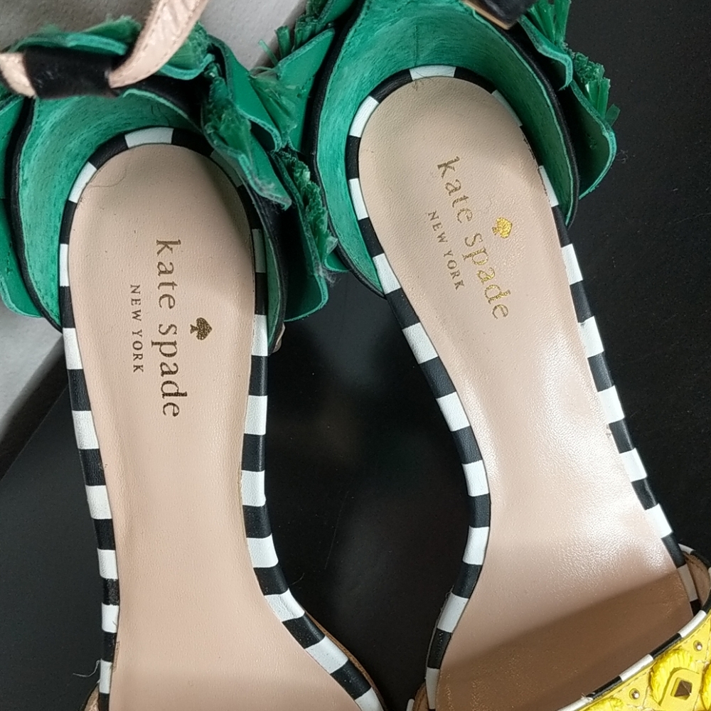 Kate Spade Wiatt Studded Pineapple block heels - Picture 6 of 8